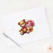 Valentine Teddy Stickers (Envelop)