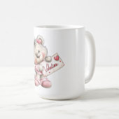 Valentine Teddy with Heart Sign Koffiemok (Voorkant rechts)