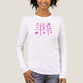 Valentine Tic Tac Toe Hearts Womens Tri-Blend Shirt