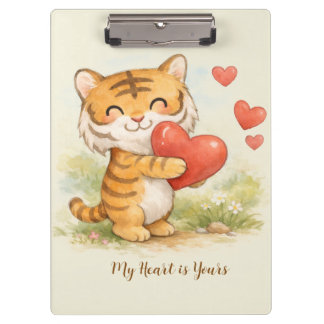 Valentine tiger klembord
