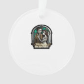 Valentine Till Death Do Us Part Romantic Style Ornament (voorkant)