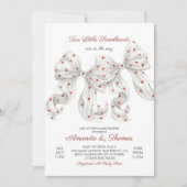 Valentine Twins Baby Shower Kaart (Voorkant)