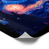 Valentine Van Gogh Starry Night Heart Matching Cou Poster (Hoek)