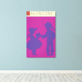 <Valentine>van Steve Collier Canvas Afdruk (Insitu (Houten vloer))