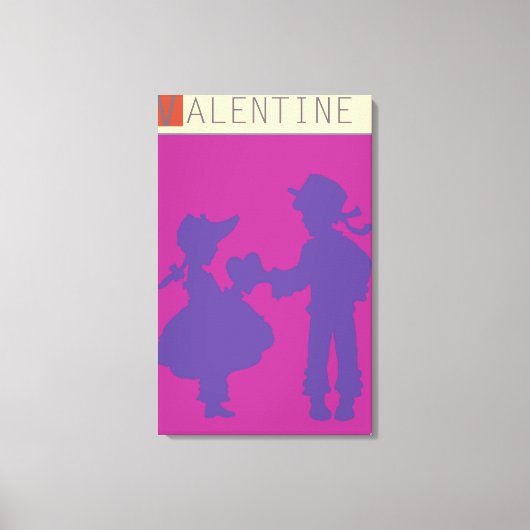 <Valentine>van Steve Collier Canvas Afdruk (Voorkant)