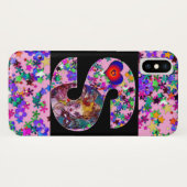 VALENTINE VENETIAANS GEMASKERD MONOGRAM S LETTER Case-Mate iPhone CASE (Achterkant (horizontaal))