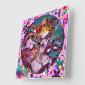 VALENTINE VENETIAN MASQUERADE PARTY VIERKANTE KLOK (Hoek)