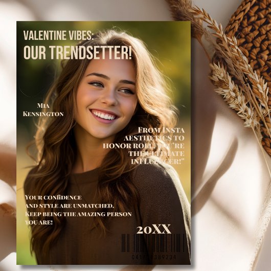 Valentine Vibes: Trendsetter Tribute Kaart