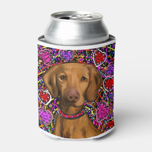 Valentine Vizsla Blikjeskoeler (Blikje Voorkant)