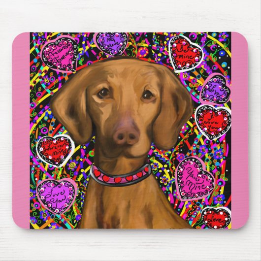 Valentine Vizsla Muismat (Voorkant)