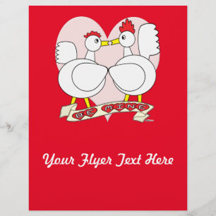 Valentine wees van mij flyer