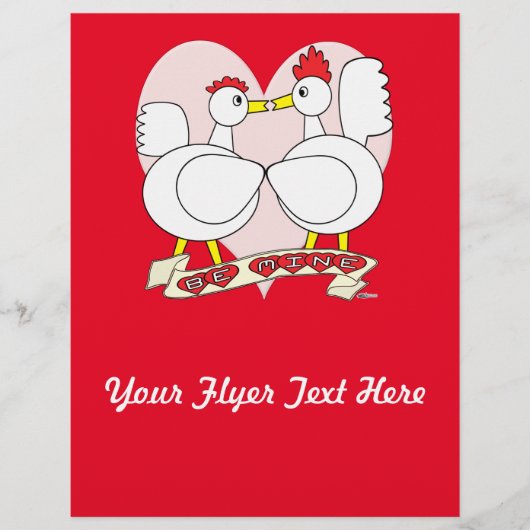 Valentine wees van mij flyer (Voorkant)