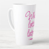 Valentine Whole Lotta Latte Heet Roze Latte Mok (Linkerhoek)
