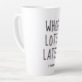 Valentine Whole Lotta Latte Zwarte Script Mok (Linkerhoek)
