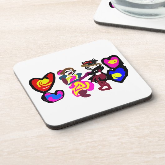 Valentine win love bier onderzetter (Linkerzijde)