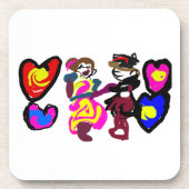 Valentine win love bier onderzetter (Voorkant)