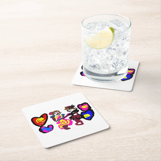 Valentine win love kartonnen onderzetters (Insitu)