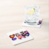 Valentine win love kartonnen onderzetters (Insitu)