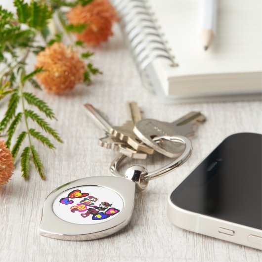 Valentine win love sleutelhanger (Zijkant)