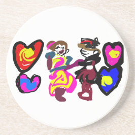 Valentine win love zandsteen onderzetter