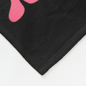 Valentine Xoxo Highland Cow Cute Coquette Bow West Fleece Deken (Hoek)