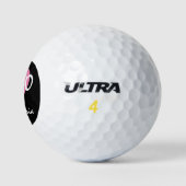 Valentine XOXO Roze Hart Golfballen (Logo)