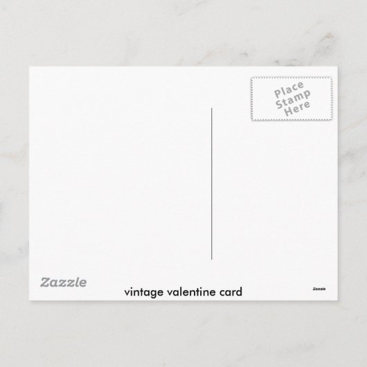 valentineïden feestdagenkaart (Achterkant)