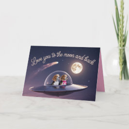 Valentinekaart voor Beagle Bedankkaart