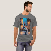 ValentineRomc Klassiek ontwerp retro T-shirt (Voorkant volledig)