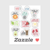 VALENTINES [1] STICKER (Vel)