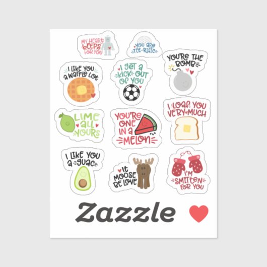 VALENTINES [1] STICKER (Vel)