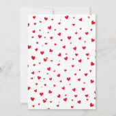 Valentines 1st girl Birthday Kaart (Achterkant)