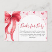 Valentines Baby Shower Books for Baby Informatiekaartje (Voorkant)