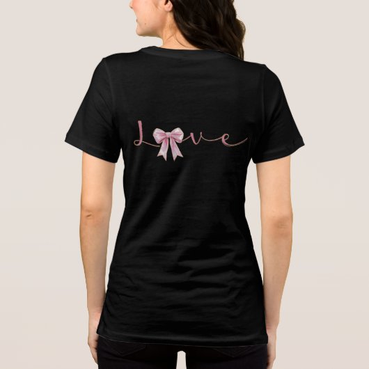 Valentine's Bow 2 Tri-Blend Shirt (Achterkant)