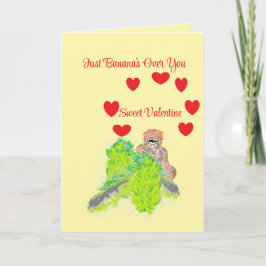 Valentine's card : Bananas For you Feestdagen Kaart