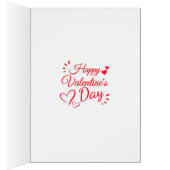 Valentine's Card Bear Be My Valentine (Binnen (Rechts))