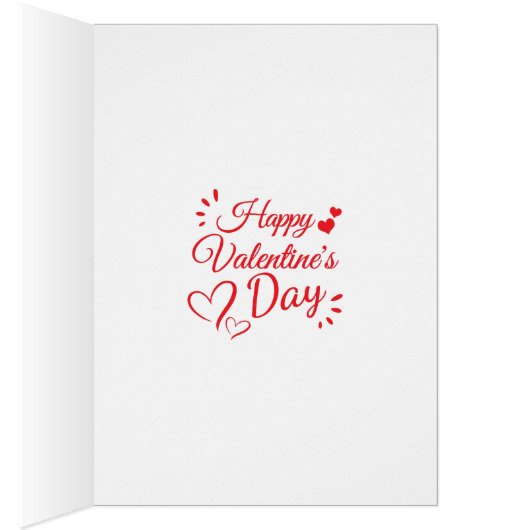 Valentine's Card Bear Be My Valentine (Binnen (Rechts))