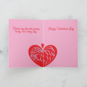 Valentine's Cards : Heart beats for You . Feestdagen Kaart (Binnen)