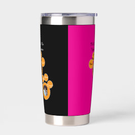 Valentine's Cat Pawprint Humor Cat Photo Geïsoleerde Drinkbeker