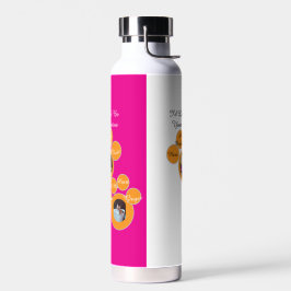 Valentine's Cat Pawprint Humor Cat Photo Waterfles