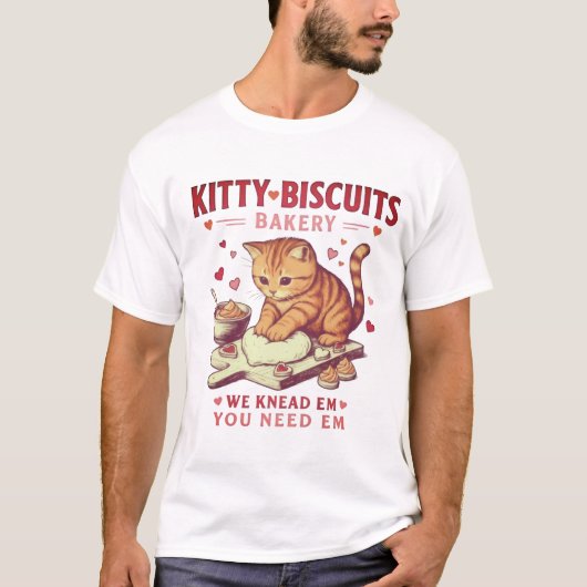 Valentines Cat Sweatshirt Kitty Biscuits Bakery Sw (Voorkant)