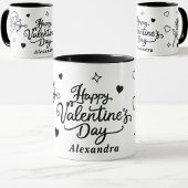Valentines  Cherub & Romantic Doodle Personalized Mok
