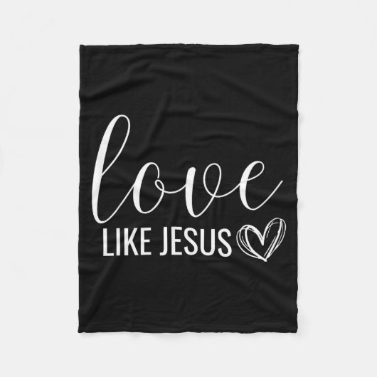 Valentines Christian Love Like Jesus  Fleece Deken (Voorkant)
