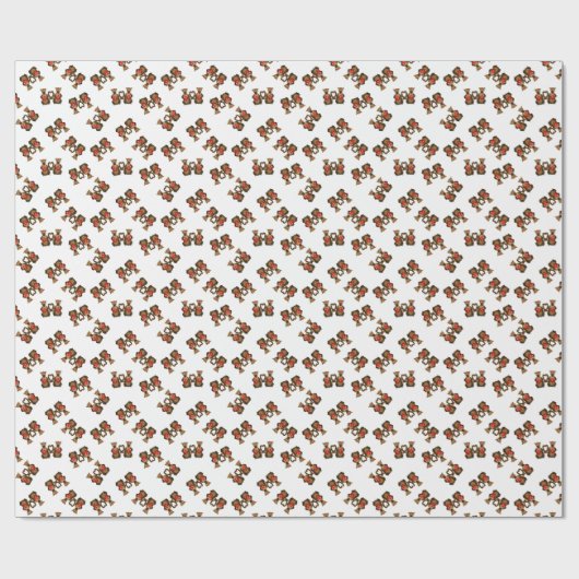 Valentine's Coati Pairs Cadeaupapier (Vlak)