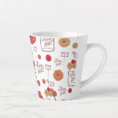 Valentine's Coffee Mug: Hearts and Love in Every S Latte Mok (Rechts)
