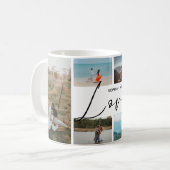 Valentines Couples Keepsake Photo Collage Koffiemok (Voorkant links)