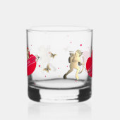 Valentine's Cupid & Hearts  Whisky Glas (Rechts)