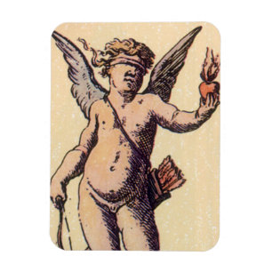 Valentines Cupido Blinddoek, Vintage Tarotkaart Magneet