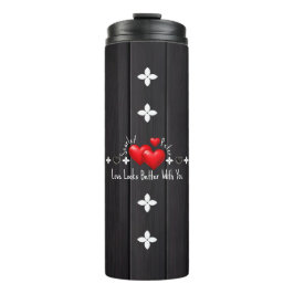 Valentines Custom Name Thermal Tumblers & Quotes Thermosbeker