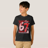 Valentine's Day 67 Six Seven Preppy Hearts Coquett T-shirt (Voorkant volledig)